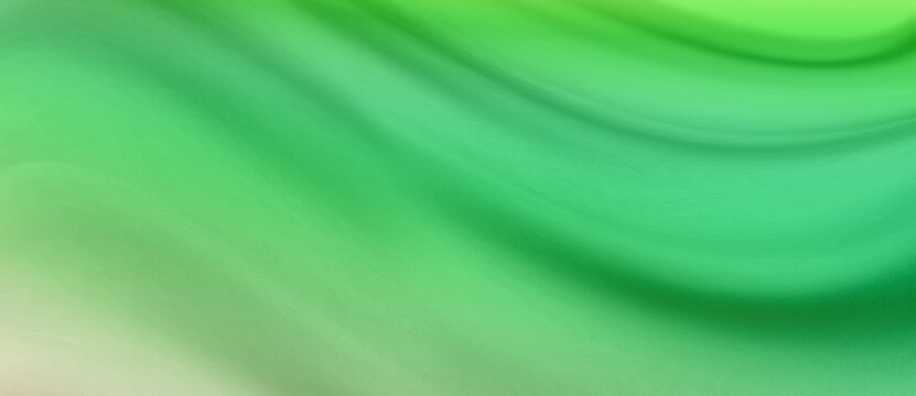 Green Cloth Background Abstract With Soft Waves