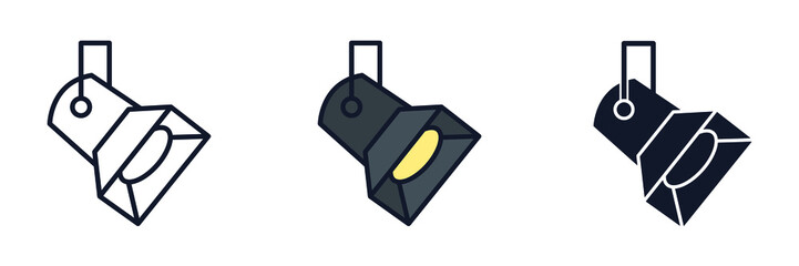 spotlight icon symbol template for graphic and web design collection logo vector illustration