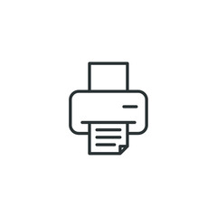 Obraz premium Vector sign of the printer symbol is isolated on a white background. printer icon color editable.