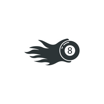 recommend clip art: Vector sign of the Pool Eight Ball symbol is isolated on a white background. Pool Eight Ball icon color editable.