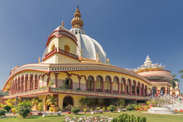 Temple of International Society for Krishna Consciousness (ISKON)- Gaudiya Vaishnava Hindu religious organisation,at Mayapur near Nabadwip, West Bengal,India. It is birthplace of Chaitanya Mahaprabhu.