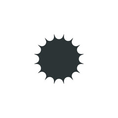 Vector sign of the Star price tag symbol is isolated on a white background. Star price tag icon color editable.