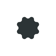 Vector sign of the Star price tag symbol is isolated on a white background. Star price tag icon color editable.