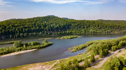 Fototapeta premium landscape with lake