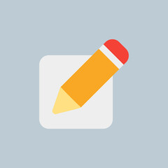 Edit icon in flat style about essentials, use for website mobile app presentation