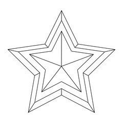 star isolated vector illustration christmas decoration