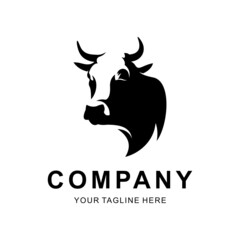 cow head logo