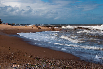 beach in the morning in uruguay