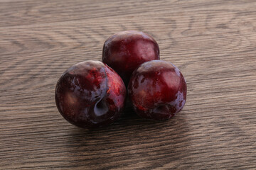 Ripe and sweet purple plum
