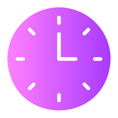 clock gradient icon