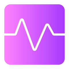 line graph gradient icon