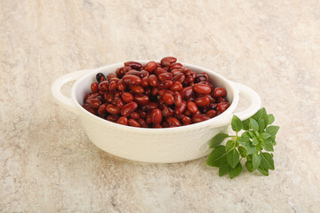 Red kidney bean in the bowl