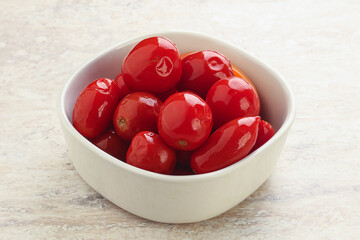 Marinated red tomato - pickled vitamins