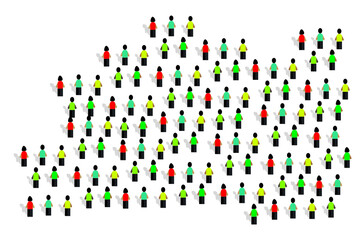 Fototapeta na wymiar population vector vector illustration 