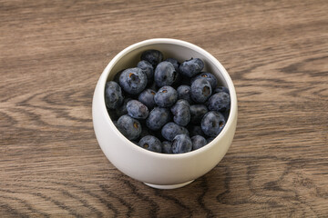 Ripe sweet tasty blueberries heap