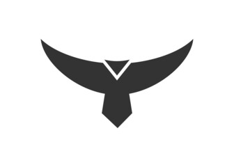 Hawk icon. Falcon symbol. Sign eagle, bird vector.