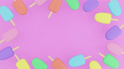 3D　アイス　フレーム