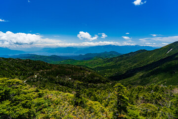 大弛峠　夢の庭園から見た風景