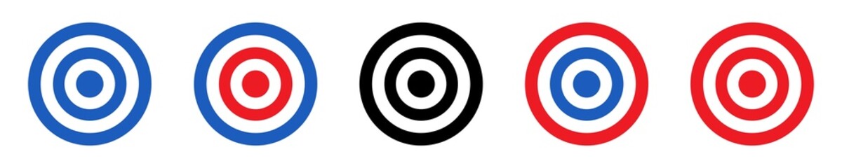 Target Icon. Archery Target Icon. Mission Icon. Accuracy Icon, Vector Illustration