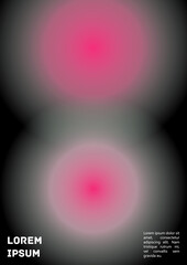 Vector Gradient Colorful Cover. Holographic Abstract Background Poster Design Template.