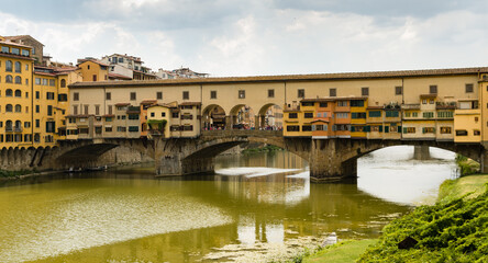 Obraz premium Ponte Vecchio Bridge in Florence, Italy