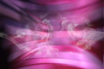 Abstract pink background. Blurred background with curved lines pink tint.