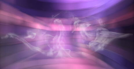 Abstract pink background. Blurred background with curved lines pink tint.