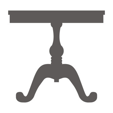 recommend clip art: Cake stand in flat icon style. Empty tray for fruit and desserts. Vector silhouette