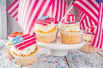 Patriotic USA cupcakes