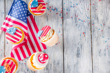 Patriotic USA cupcakes