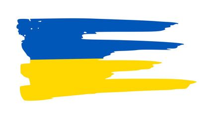 Ukrainian national flag in grunge style