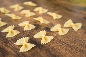 Farfalle, a kind of the pasta