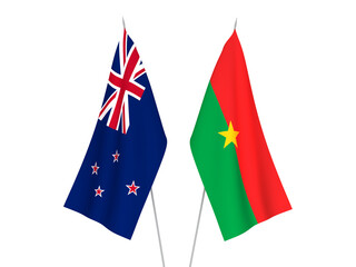 New Zealand and Burkina Faso flags