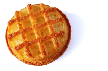 cupcake with decorated top on a white background
