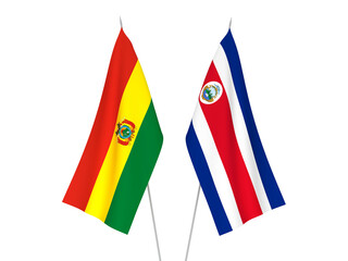 Bolivia and Republic of Costa Rica flags