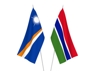 Republic of Gambia and Republic of the Marshall Islands flags