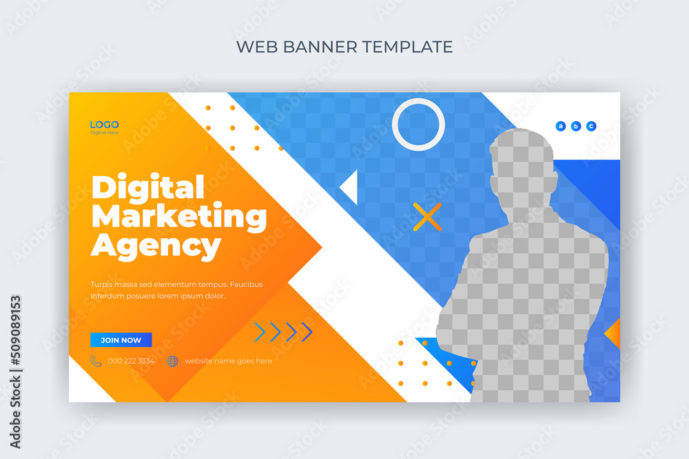 Wall mural digital marketing business website screen cover banner social media post web design landing page ad 