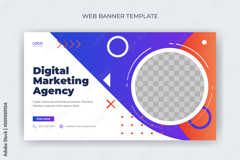 Wall mural digital marketing business website screen cover banner social media post web design landing page ad 