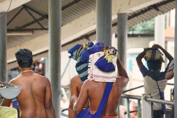 Lord Ayyappa devotees going Sabarimala