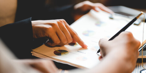 business approve and certificate concept, confirmation of business marketing document permit and...