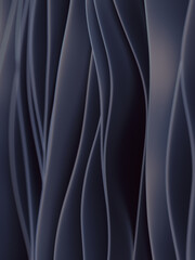 Magic wave dark background. Digital illustration in beautiful style 3d rendering