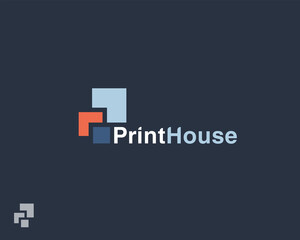 Obraz premium Print house symbol. Business simple mark.