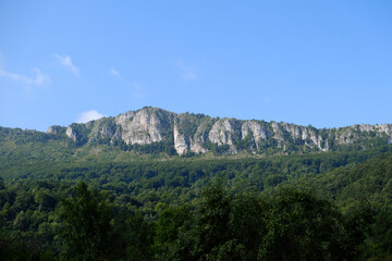 Fototapeta na wymiar Mountain peek landscape in the summer
