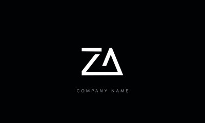 AZ, ZA Abstract Letters Logo Monogram