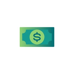 Dollar bill flat icon