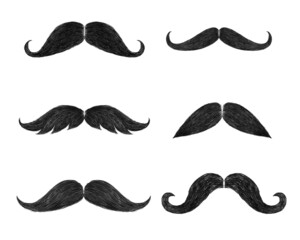 mustache barber vintage design illustration