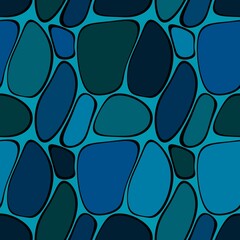 Abstract sea stones seamless pattern for fabrics and packaging and gifts and cards and kids and wrapping paper