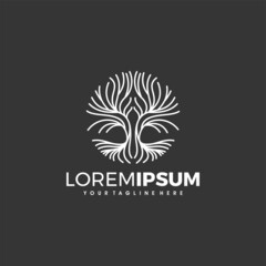 Roots Logo Template Vector Illustrator