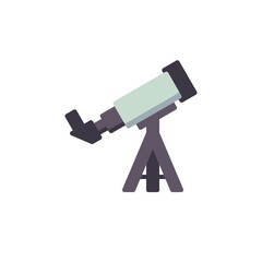 Telescope flat icon