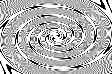 Abstract Black and White Spiral Perfect For Background